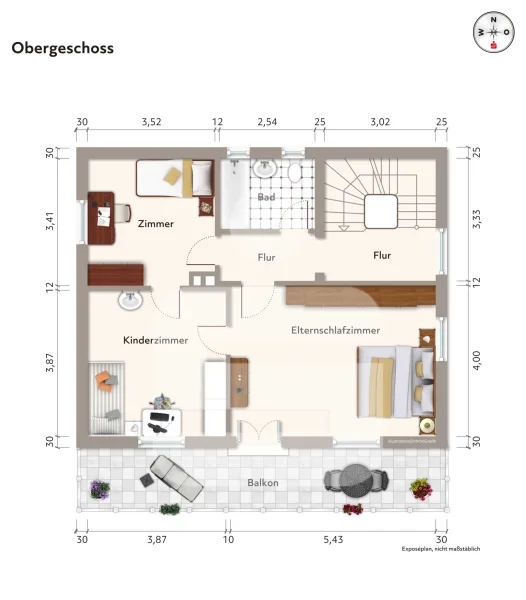 Grundriss Obergeschoss