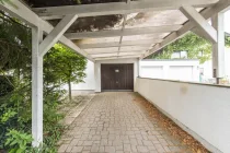 Garage mit Carport