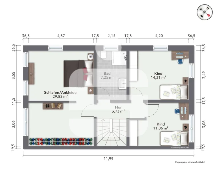 Grundriss Dachgeschoss