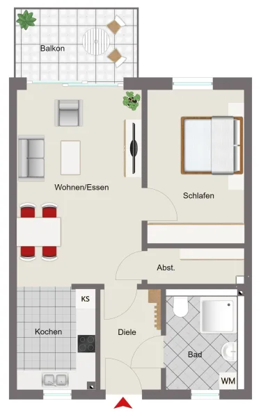 Grundriss Wohnung