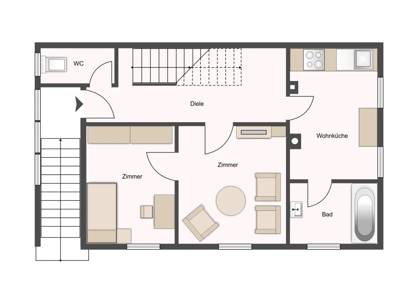 Grundriss EG (Haus 1)