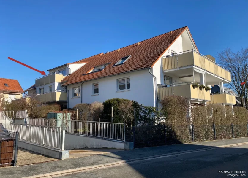 Außen - Wohnung kaufen in Herzogenaurach - Gepflegte 1-Zimmerwohnung in guter Lage
