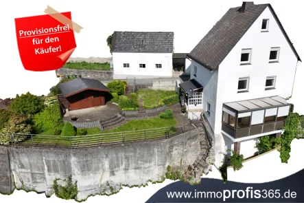 Anzeige_Vorlage_Annonce_groß - Haus kaufen in Warstein - Provisionsfrei! TOP Einfamilienhaus mit Garage und Werkstattgebäude in Warsteiner Traumlage