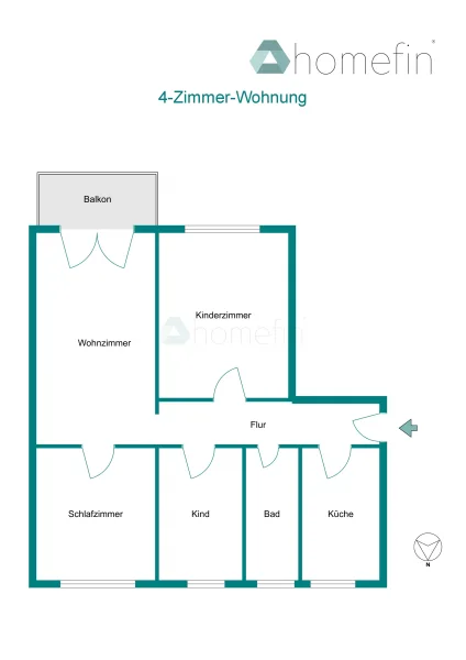 Grundriss-4-Zimmer-Wohnung