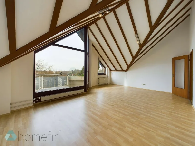 Wohnbereich - Wohnung mieten in Langenfeld (Rheinland) - City View | Loftcharakter & 3 Balkone – Individuelles Wohnen im Pulsierenden Herzen Langenfelds