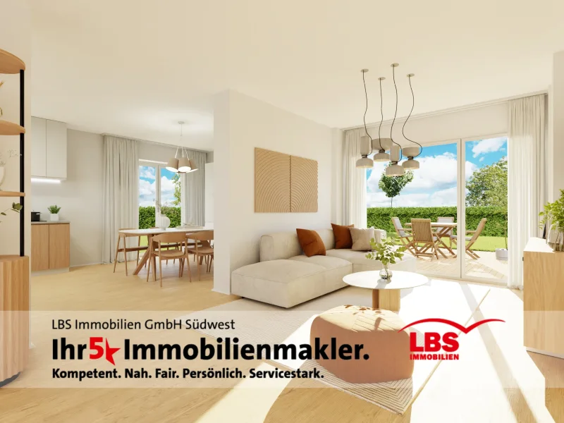 Wohnbereich - Wohnung kaufen in Wiesbaden - Extravagantes Wohnen idyllischer Lage! 