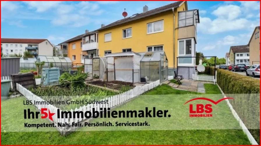 Gartenansicht - Wohnung kaufen in Riedlingen - **Charmante 5-Zimmer Wohnung in einem 2-Familienhaus**