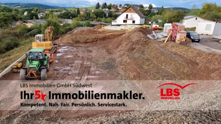 Arbeiten Fortschritt - Grundstück kaufen in Lünebach - Baureifes Grundstück mit Erdarbeiten in Lünebach!