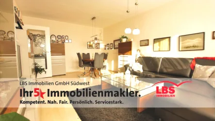 Wohnbereich - Wohnung kaufen in Sindelfingen - Attraktive Erdgeschosswohnung in gefragter Lage am Goldberg!