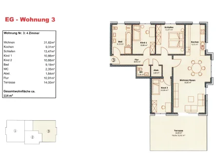 Wohnung3 - Wohnung kaufen in Stühlingen - Neubau von Eigentumswohnungen im Zentrum von Stühlingen