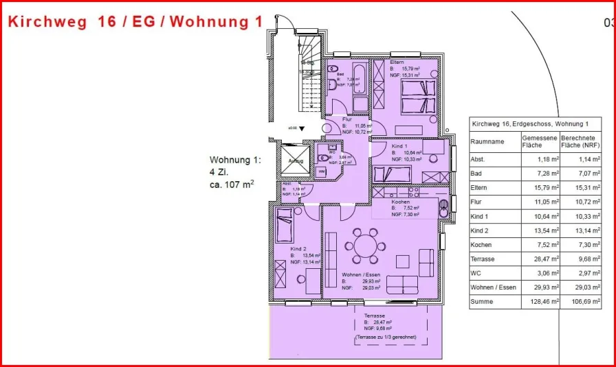 GrundrissWohnung1 - Wohnung kaufen in Stühlingen - Modernes Wohnen im Zentrum von Stühlingen