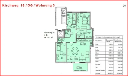 GrundrissWohnung3 - Wohnung kaufen in Stühlingen - Modernes Wohnen im Zentrum von Stühlingen