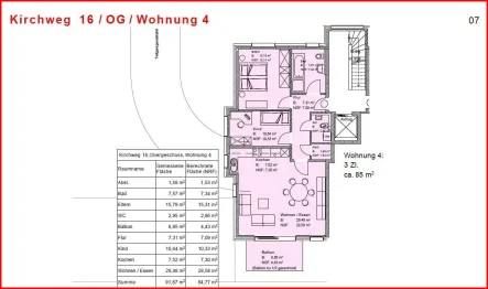 GrundrissWohnung4 - Wohnung kaufen in Stühlingen - Modernes Wohnen im Zentrum von Stühlingen