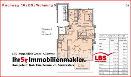 GrundrissWohnung5 - Wohnung kaufen in Stühlingen - Modernes Wohnen im Zentrum von Stühlingen