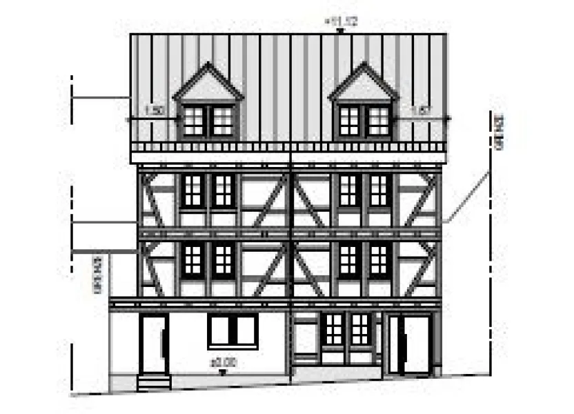 Ansicht_MFH - Haus kaufen in Montabaur - Rohbau als Renditeobjekt mit 4 WE