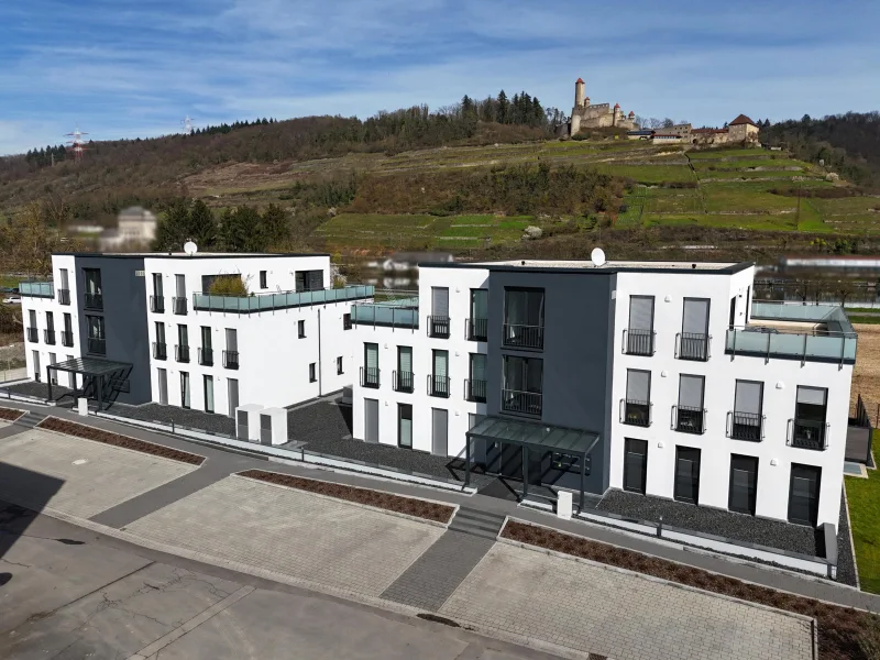 Visualisierung Nachbargebäude - Wohnung kaufen in Haßmersheim - Modernes, zeitloses Architekturdesign