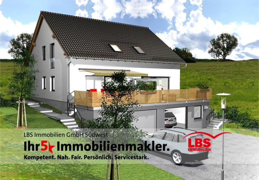 Illustration-Ansicht - Haus kaufen in Tengen - Schlüsselfertiger Neubau 