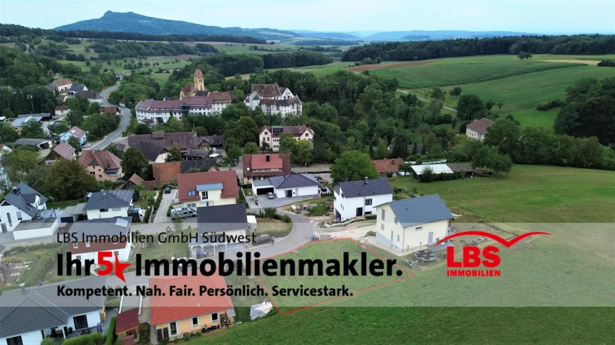 Luftaufnahme 1 - Haus kaufen in Tengen - Ihre neue Adresse  ,,Schloßblick,,