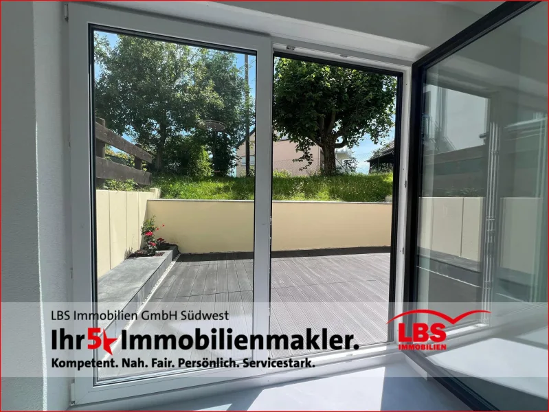 Terrassenzugang - Wohnung kaufen in Leinfelden-Echterdingen - Sonnig, modern und hochwertig renoviert!