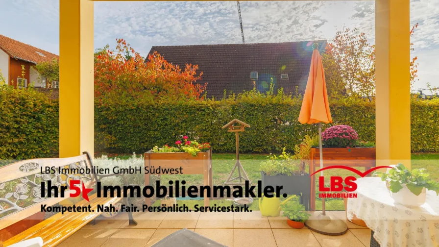 Terrasse - Wohnung kaufen in Emmendingen - Bezaubernde Immobilie mit großer Terrasse und Garten! 