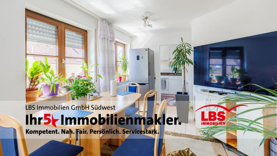 Essbereich - Wohnung kaufen in Emmendingen - Geräumige Einzimmerwohnung in Emmendingen!