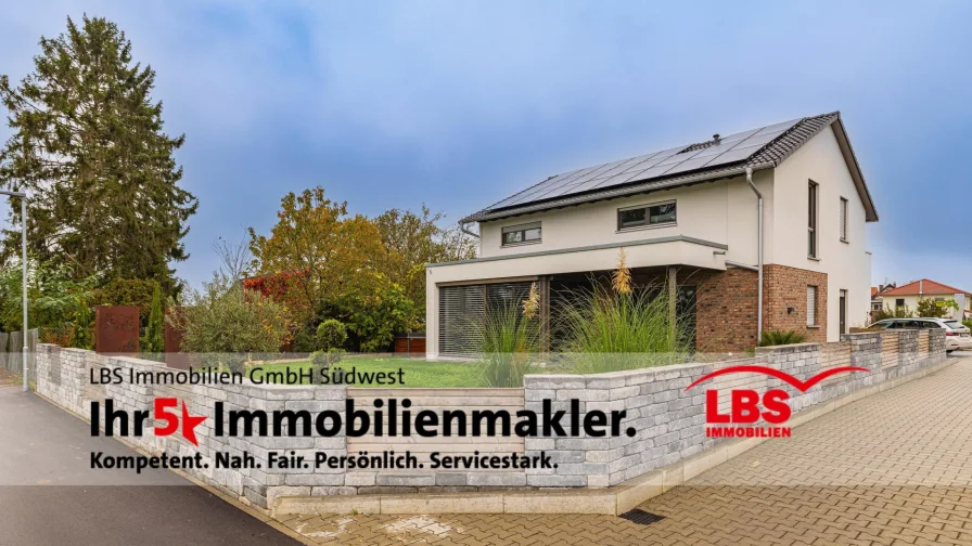 Ansicht - Haus kaufen in Buggingen - Modernes Einfamilienhaus in Buggingen – Ein Zuhause zum Wohlfühlen!