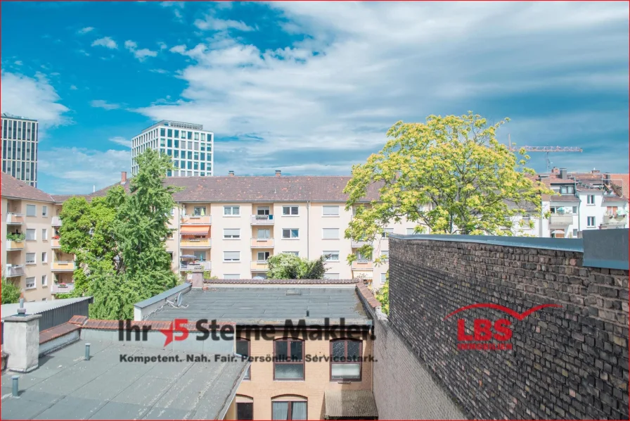 Ausblick - Wohnung kaufen in Mannheim - #zentral #city #Lindenhof #pendlerglück #balkon