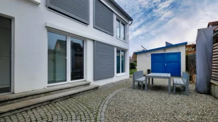 Terrasse - Haus kaufen in Gottmadingen - Altbaucharme trifft modernen Touch mit Anbau...