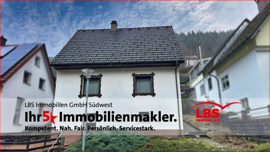 Außenansicht - Haus kaufen in Hornberg - Einfamilienhaus mit Potenzial in idyllischer Lage