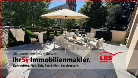 Terrasse - Wohnung kaufen in Gengenbach - Exklusive Terrassenwohnung