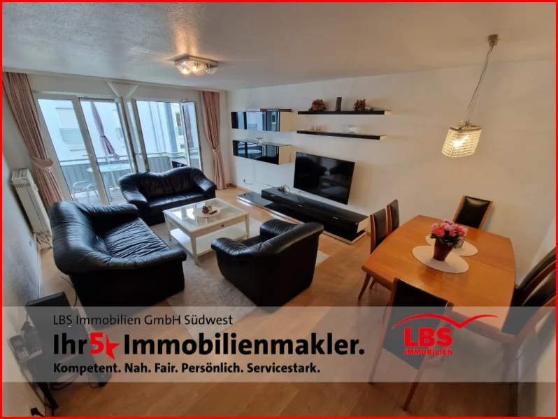 Wohnzimmer 1 - Wohnung kaufen in Heidelberg - Attraktive Wohnung in ansprechender Lage von Wieblingen