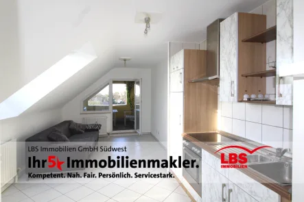 Wohn-Essbereich - Wohnung kaufen in Leimen - Exklusives DG-Apartment mit Loggia + TG-Stellplatz