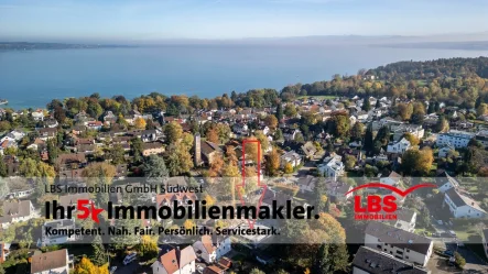 LuftbildOKtober24 - Haus kaufen in Konstanz - Aktueller Baufortschritt 10/2024 - Neubau DHH KN-Staad