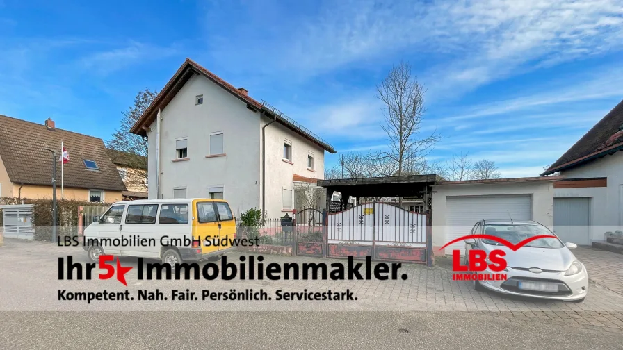 Außenansicht - Haus kaufen in Insheim - Großzügiges Zuhause mit Potenzial - Wohntraum für Familien oder Kapitalanleger!