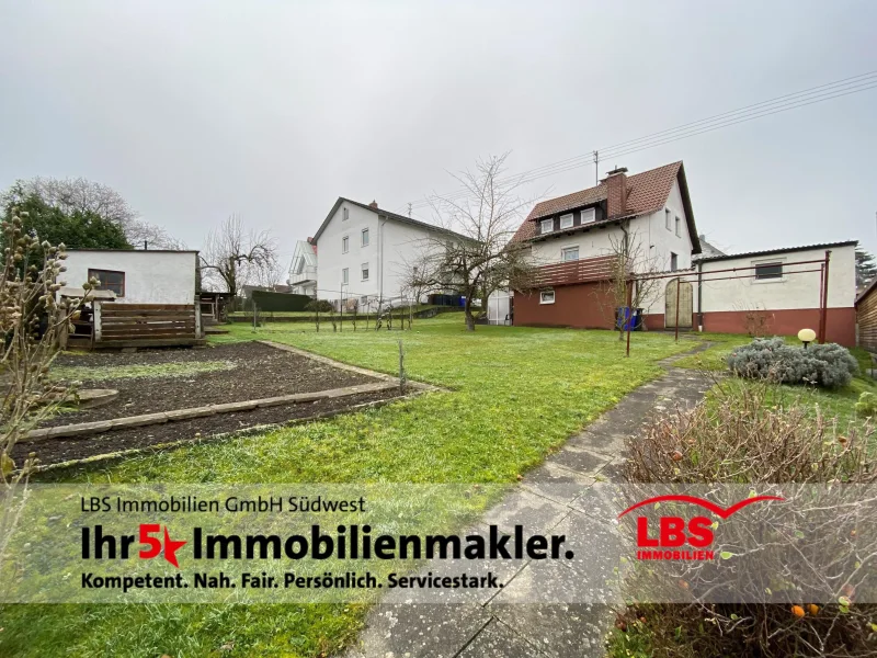 Gartenansicht - Haus kaufen in Günzburg - Charmantes Haus in bevorzugter Wohnlage