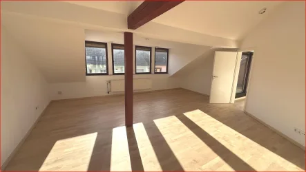 Geräumiges Wohnzimmer - Wohnung kaufen in Mannheim - *** DG-Wohnung mit Terrasse in ruhiger Lage in Mannheim ***