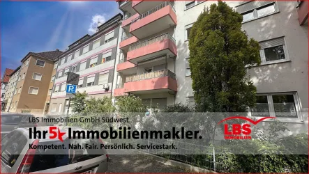 Straßenansicht  - Wohnung kaufen in Ludwigshafen - *** Gepflegt 2-ZKB-Balkon Wohnung mit TG-Stellplatz ***