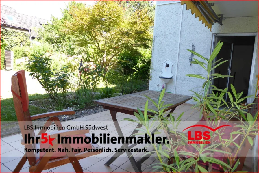 Terrasse - Haus kaufen in Mainz - Großzügiges Einfamilienhaus mit schönem Garten