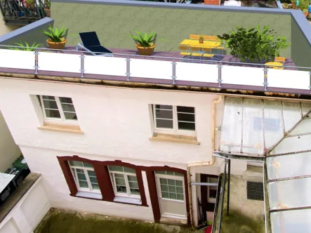 Dachterrasse - Wohnung kaufen in Freiburg - Freiburg Wiehre 2x 1,5 Zi.Apartment!