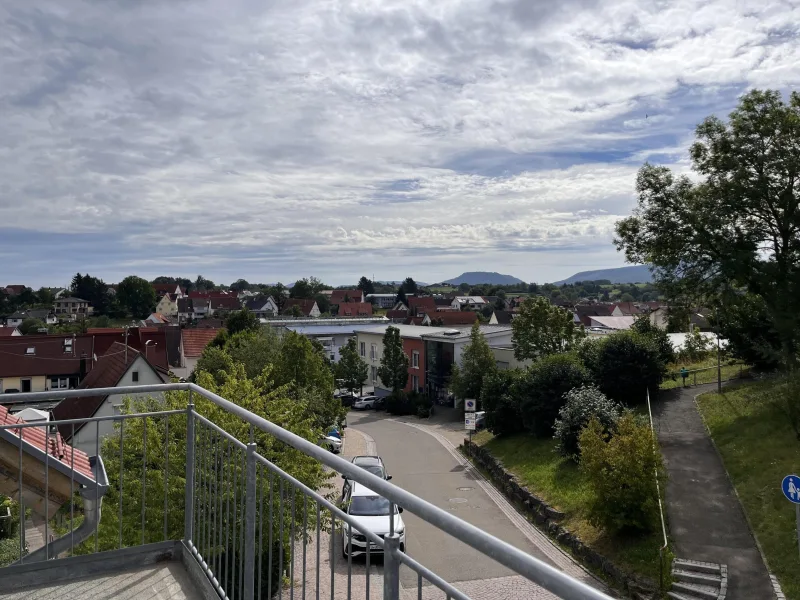 Aussicht vom Balkon