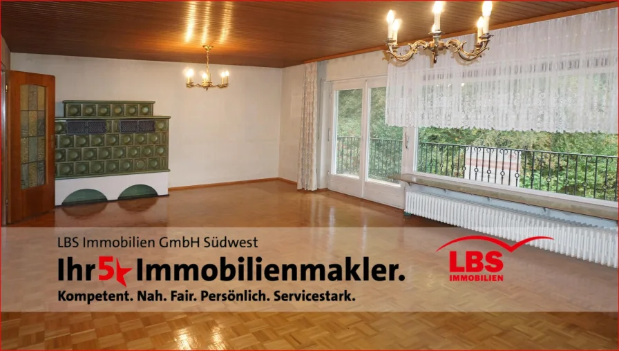 großes Wohnzimmer - Haus kaufen in Elmstein - ELMSTEIN - MFH mitten im Herzen des Pfälzer Waldes!