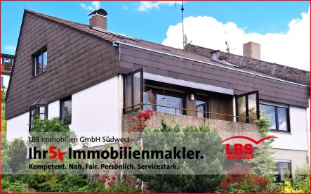 Südwestansicht - Haus kaufen in Nürtingen - Wohnen in sonniger Lage - Eigenheim für die Familie