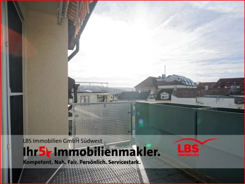 Balkon - Wohnung kaufen in Pforzheim - Helle Maisonette-City-Wohnung mit Balkon und Tiefgarage