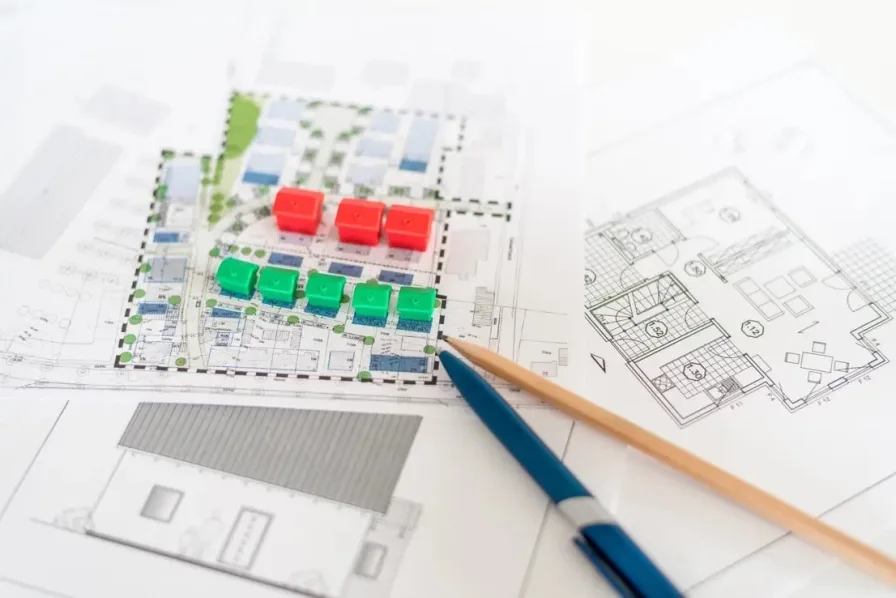 projektiertes Einfamilienhaus