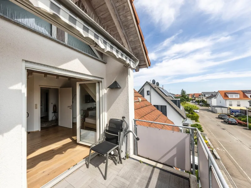 Balkon Schlafzimmer DG.