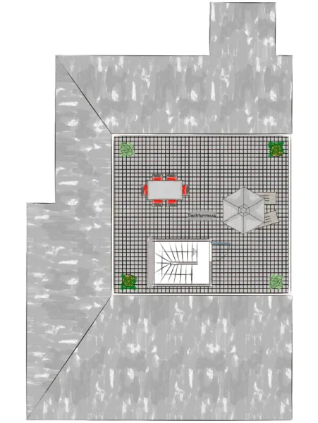 Grundriss Dachterrasse