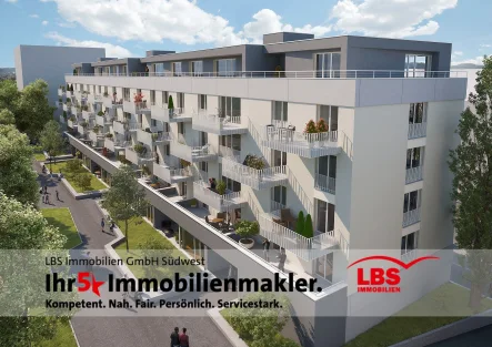 Ansicht Ost - Wohnung kaufen in Singen - Traumhaftes Penthouse mit umlaufender Terrasse 