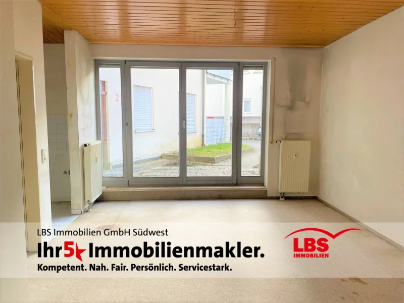 Wohn/Essbereich - Wohnung kaufen in Singen - Sofort bezugsfreie 1-Zimmerwohnung in Singen-Nord!