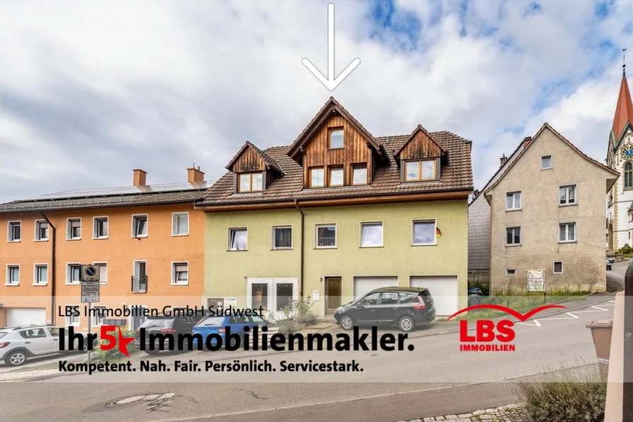 Ansicht  - Haus kaufen in Gailingen - Zentrales 3-Familienhaus in Gailingen und Halle !