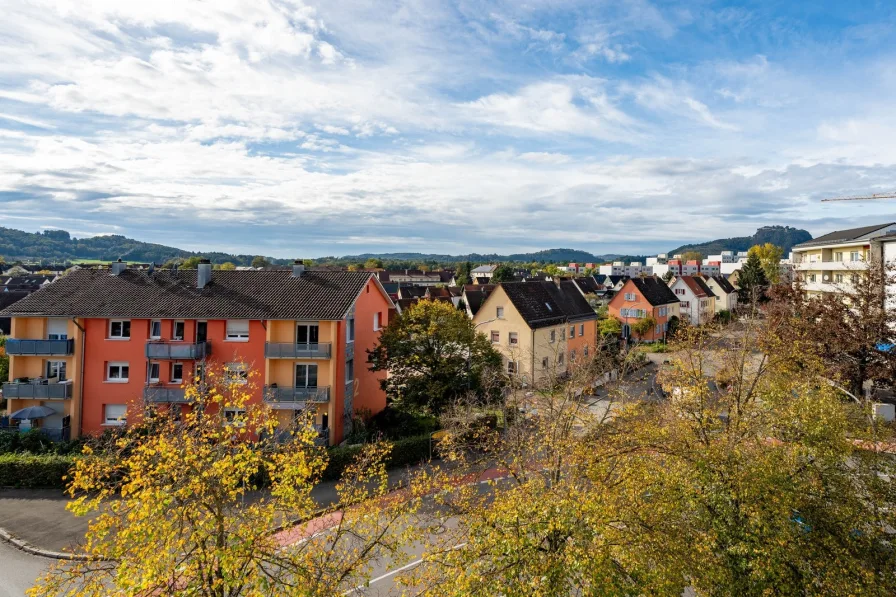 Blick vom Balkon